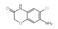 7-amino-6-chloro-4H-1,4-benzoxazin-3-one Structure