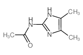 N-(4,5-二甲基咪唑-2-基)乙酰胺结构式