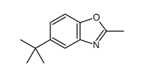 2-甲基-5-叔丁基苯并噁唑结构式