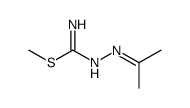 methyl N'-(propan-2-ylideneamino)carbamimidothioate结构式