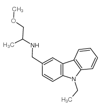 N-[(9-ethylcarbazol-3-yl)methyl]-1-methoxypropan-2-amine结构式
