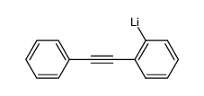 2-(phenylethynyl)phenyllithium结构式