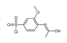 4-(乙酰基氨基)-3-甲氧基苯磺酰氯结构式