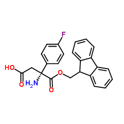 Fmoc-(R)-3-氨基-3-(4-氟苯基)-丙酸结构式