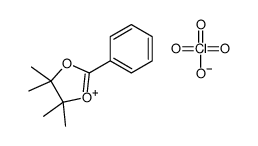 4,4,5,5-tetramethyl-2-phenyl-1,3-dioxol-1-ium,perchlorate结构式