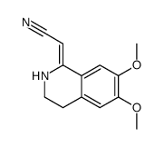 1-氰基亚甲基-6,7-二甲氧基-1,2,3,4-四氢异喹啉结构式