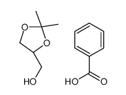benzoic acid,[(4R)-2,2-dimethyl-1,3-dioxolan-4-yl]methanol Structure