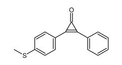 2-(4-methylsulfanylphenyl)-3-phenylcycloprop-2-en-1-one结构式