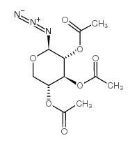 2,3,4-三-O-乙酰基-β-D-吡喃木糖基叠氮化物结构式
