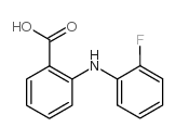 N-(2-氟苯基)邻氨基苯甲酸结构式