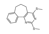 2,4-bis(methylthio)-6,7-dihydro-5H-benzo[6,7]cyclohepta[1,2-d]pyrimidine结构式