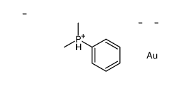 carbanide,dimethyl(phenyl)phosphanium,gold结构式