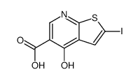 2-iodo-4-oxo-7H-thieno[2,3-b]pyridine-5-carboxylic acid Structure