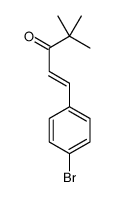 1-(4-bromophenyl)-4,4-dimethylpent-1-en-3-one Structure