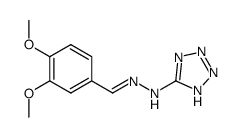 3,4-dimethoxy-benzaldehyde (1(2)H-tetrazol-5-yl)-hydrazone Structure