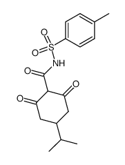 5-Isopropyl-2-(N-p-toluenesulfonylcarbamoyl)-1,3-cyclohexanedione结构式