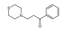 1-phenyl-3-thiomorpholin-4-ylpropan-1-one结构式
