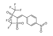 1-[2,2-bis(trifluoromethylsulfonyl)ethenyl]-4-nitrobenzene结构式