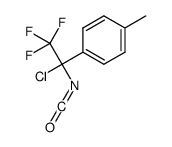 1-(1-chloro-2,2,2-trifluoro-1-isocyanatoethyl)-4-methylbenzene结构式