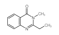 2-乙基-3-甲基喹唑啉-4(3h)酮结构式