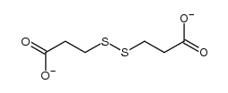3,3'-disulfanediyl-bis-propionic acid, bis-deprotonated form结构式