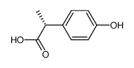 (2R)-2-(4-Hydroxyphenyl)propionic acid, (R)-(4-Hydroxyphenyl)(methyl)acetic acid, 4-[(1R)-1-Carboxyethyl]phenol结构式
