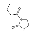 3-butanoyl-1,3-oxazolidin-2-one结构式