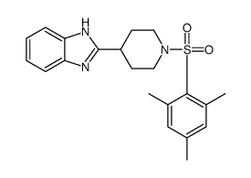 Piperidine, 4-(1H-benzimidazol-2-yl)-1-[(2,4,6-trimethylphenyl)sulfonyl]- (9CI) Structure