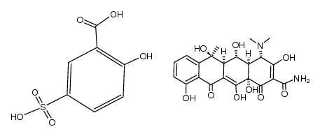oxytetracycline 5-sulphosalicylate结构式