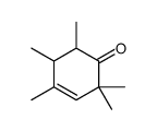 2,2,4,5,6-pentamethylcyclohex-3-en-1-one Structure
