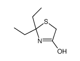 2,2-diethyl-1,3-thiazolidin-4-one结构式