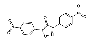 3,5-bis(4-nitrophenyl)-4-oxido-1,2,4-oxadiazol-4-ium结构式