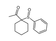 1-[1-(benzenesulfinyl)cyclohexyl]ethanone结构式