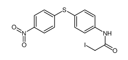 2-iodo-N-[4-(4-nitrophenyl)sulfanylphenyl]acetamide结构式