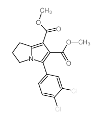 dimethyl 3-(3,4-dichlorophenyl)-6,7-dihydro-5H-pyrrolizine-1,2-dicarboxylate Structure