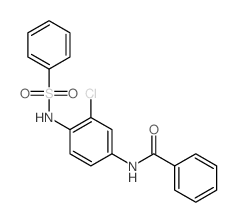 Benzamide,N-[3-chloro-4-[(phenylsulfonyl)amino]phenyl]-结构式
