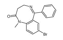 8-bromo-1-methyl-6-phenyl-3,4-dihydro-1,5-benzodiazocin-2-one结构式