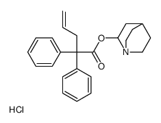 1-azabicyclo[2.2.2]octan-2-yl 2,2-diphenylpent-4-enoate,hydrochloride结构式