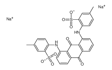 disodium 4,4'-[(9,10-dihydro-9,10-dioxo-1,8-anthrylene)diimino]bis(toluene-3-sulphonate) Structure