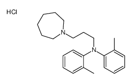 N-[3-(azepan-1-yl)propyl]-2-methyl-N-(2-methylphenyl)aniline,hydrochloride Structure