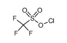 Chlorine(I) trifluoromethanesulfonate结构式