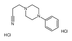 3-(4-phenylpiperazin-1-yl)propanenitrile,dihydrochloride Structure
