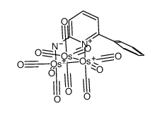 [Os3(μ-H)(μ-η2-HapyPh-N,N)(CO)10]结构式