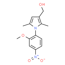 1-(2-METHOXY-4-NITROPHENYL)-2,5-DIMETHYL-1H-PYRROLE-3-METHANOL结构式