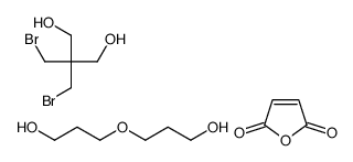 2,2-bis(bromomethyl)propane-1,3-diol,furan-2,5-dione,3-(3-hydroxypropoxy)propan-1-ol Structure