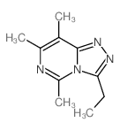 9-ethyl-2,4,5-trimethyl-1,3,7,8-tetrazabicyclo[4.3.0]nona-2,4,6,8-tetraene结构式