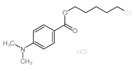 5-chloropentyl 4-dimethylaminobenzoate结构式