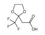 (2-三氟甲基-1,3二氧代lan-2-基)-乙酸结构式
