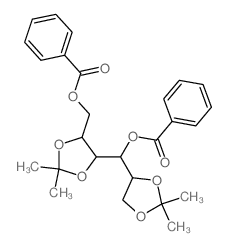 Mannitol, 1,2:4,5-di-O-isopropylidene-, dibenzoate,D- (8CI) structure