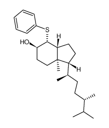 (1R,3aR,4R,5R,7aR)-1-((2R,5S)-5,6-dimethylheptan-2-yl)-7a-methyl-4-(phenylthio)octahydro-1H-inden-5-ol结构式